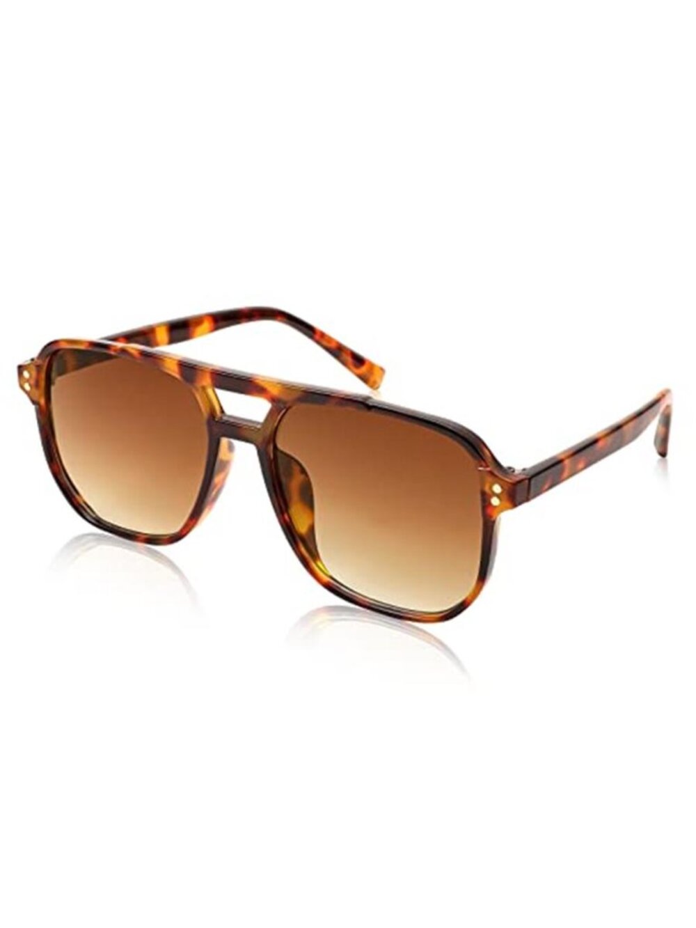 Retro Square Aviator Sunglasses Women Men 70s Vintage